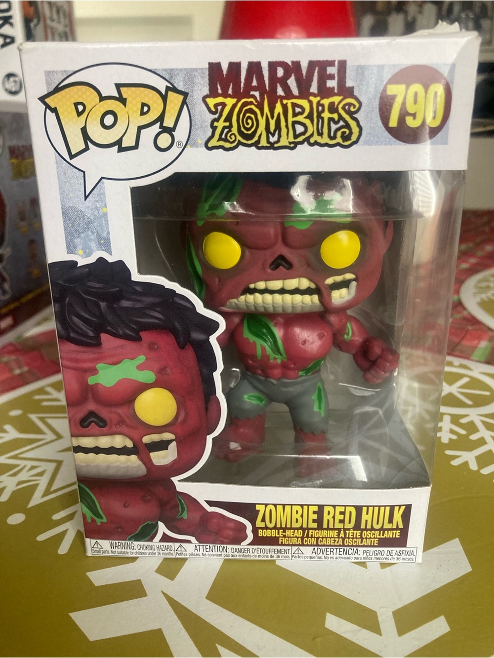 Funko Pop! Marvel Zombies Zombie Red Hulk Vinyl Figure - Red, Green & Yellow